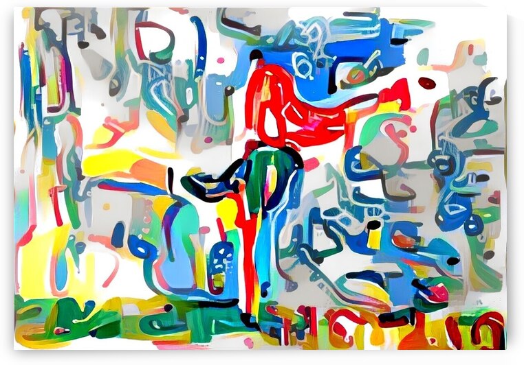 the hand stand kid by Luciano