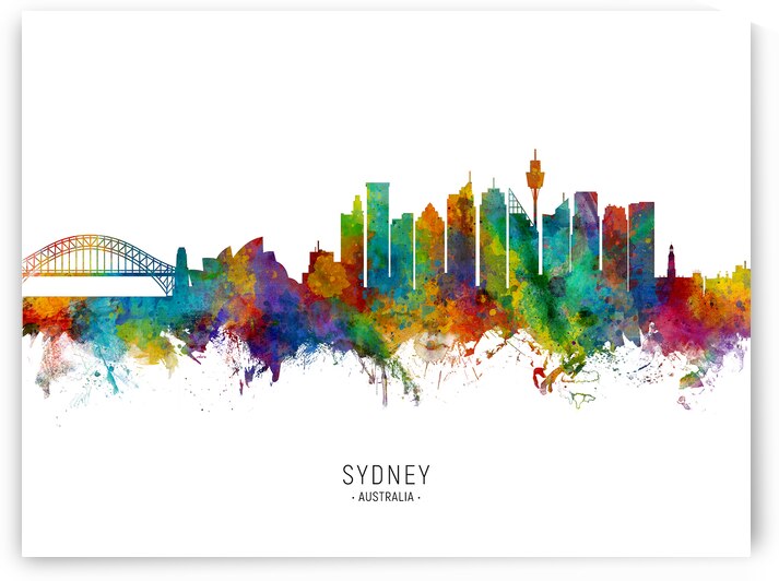 Sydney Australia Skyline by Michael Tompsett
