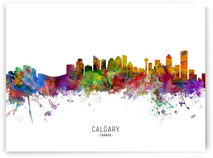 Calgary Canada Skyline by Michael Tompsett
