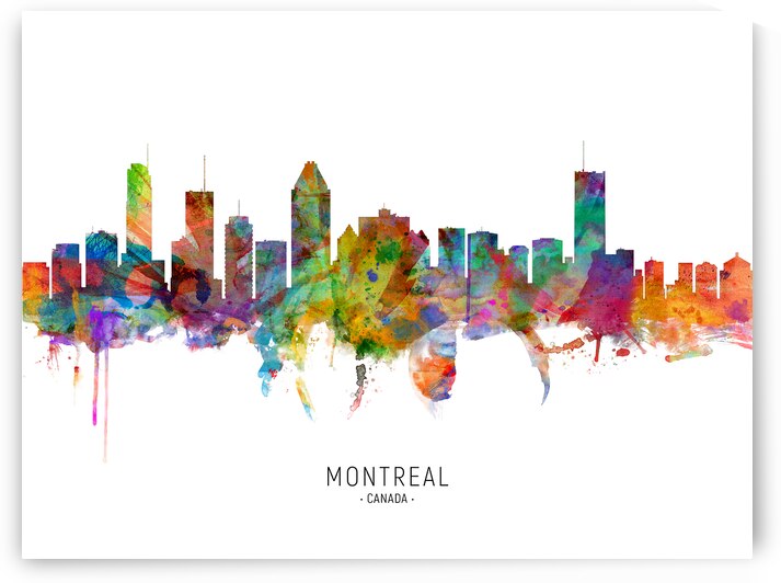 Montreal Canada Skyline by Michael Tompsett