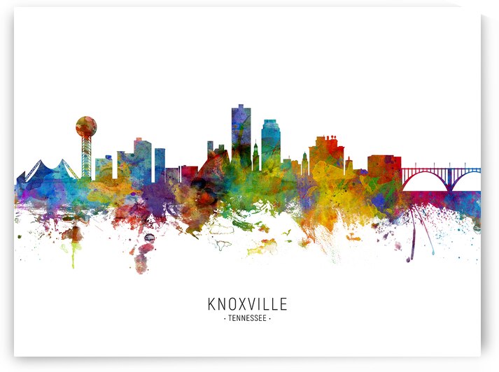 Knoxville Tennessee Skyline by Michael Tompsett