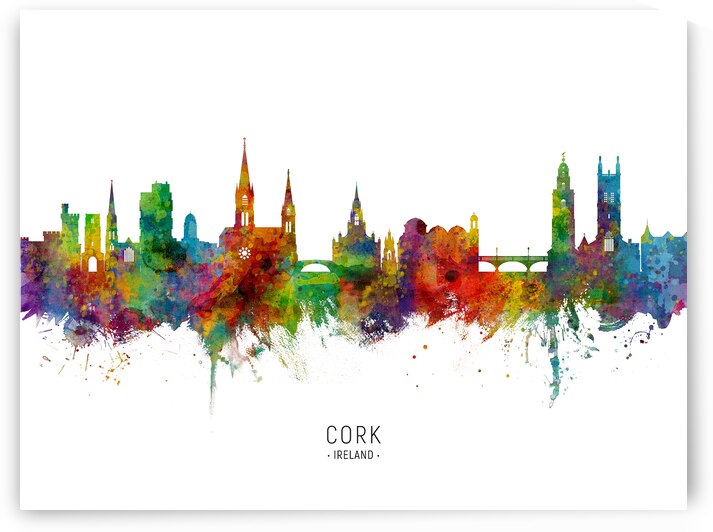 Cork Ireland Skyline by Michael Tompsett