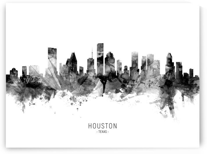 Houston Texas Skyline by Michael Tompsett