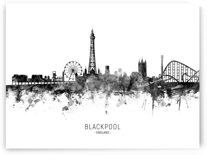 Blackpool England Skyline by Michael Tompsett