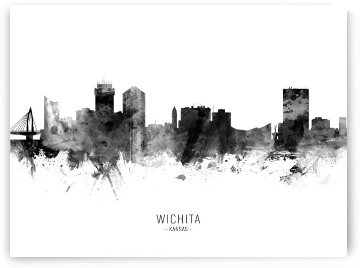 Wichita Kansas Skyline by Michael Tompsett