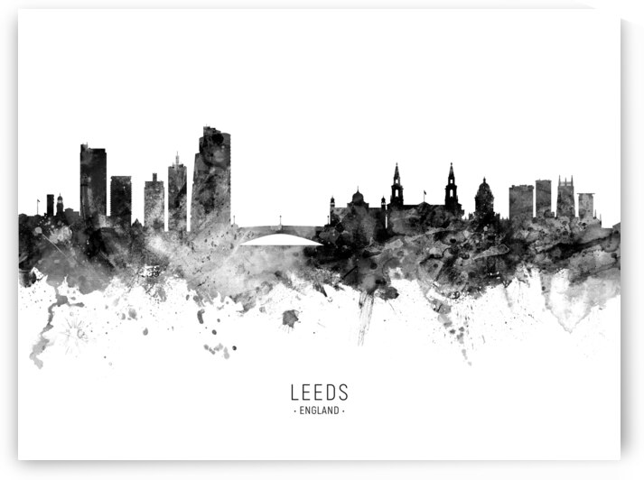 Leeds England Skyline by Michael Tompsett