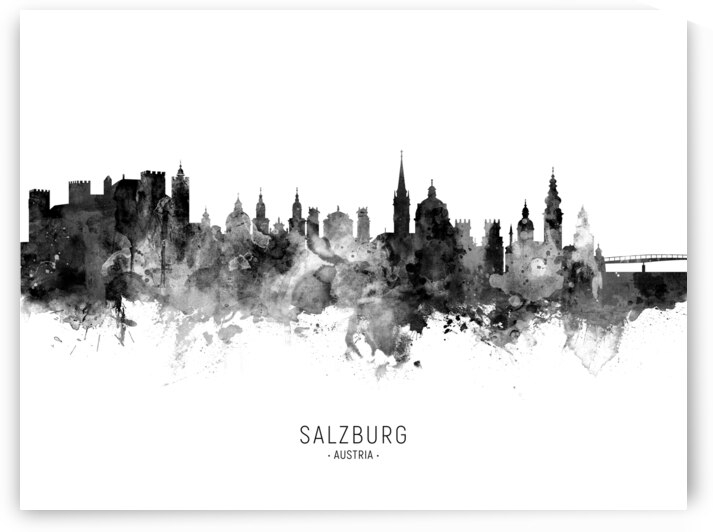 Salzburg Austria Skyline by Michael Tompsett