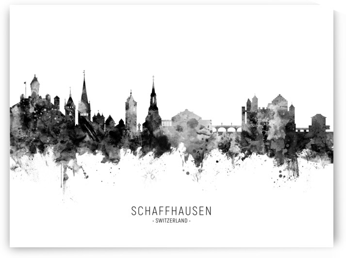 Schaffhausen Switzerland Skyline by Michael Tompsett