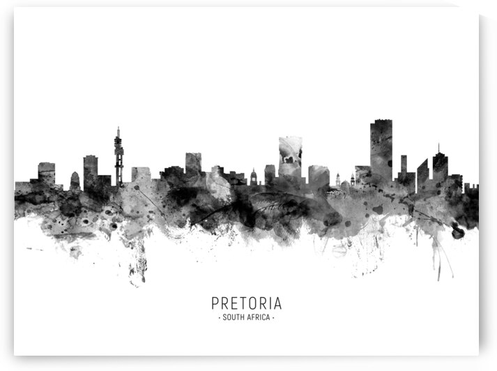 Pretoria South Africa Skyline by Michael Tompsett