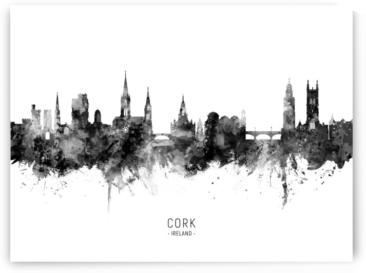 Cork Ireland Skyline by Michael Tompsett