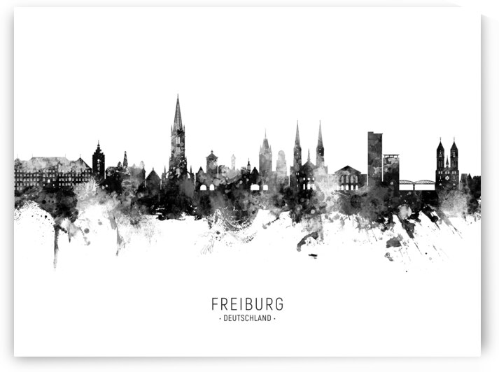 Freiburg Germany Skyline by Michael Tompsett