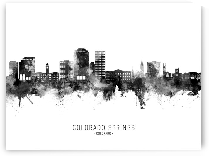 Colorado Springs Colorado Skyline by Michael Tompsett