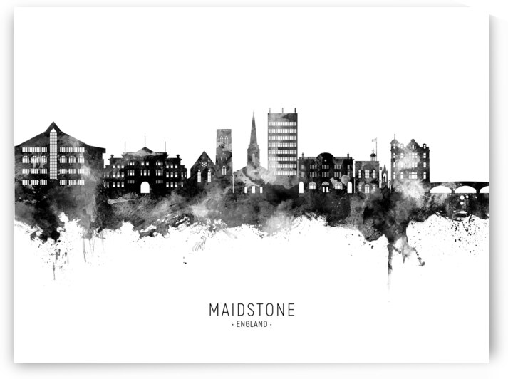 Maidstone England Skyline by Michael Tompsett