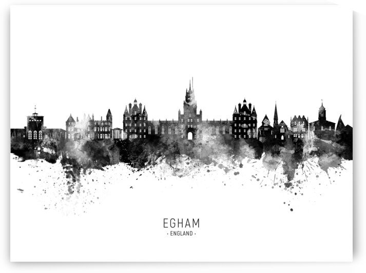 Egham England Skyline by Michael Tompsett