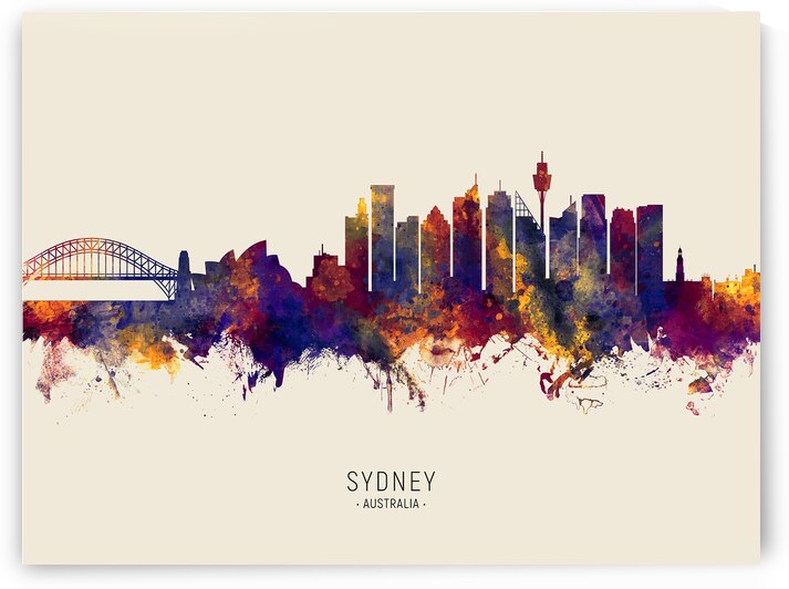 Sydney Australia Skyline by Michael Tompsett