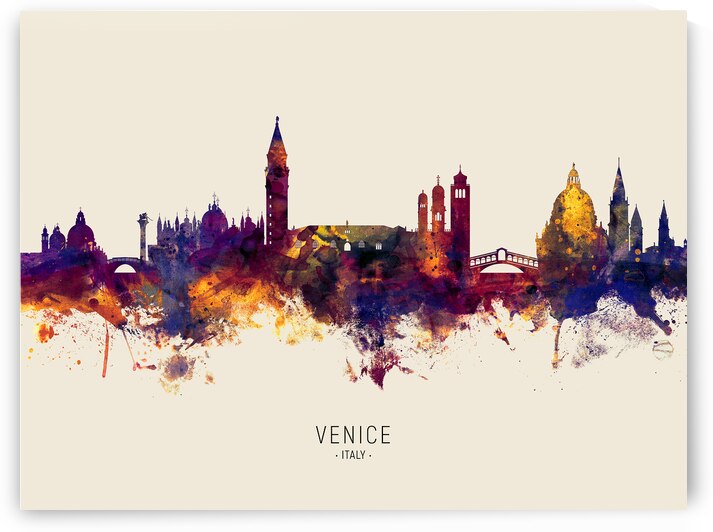 Venice Italy Skyline by Michael Tompsett