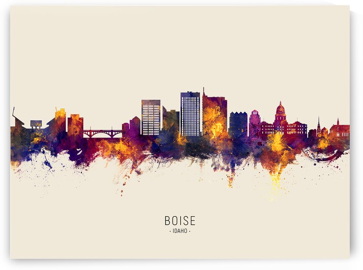 Boise Idaho Skyline by Michael Tompsett