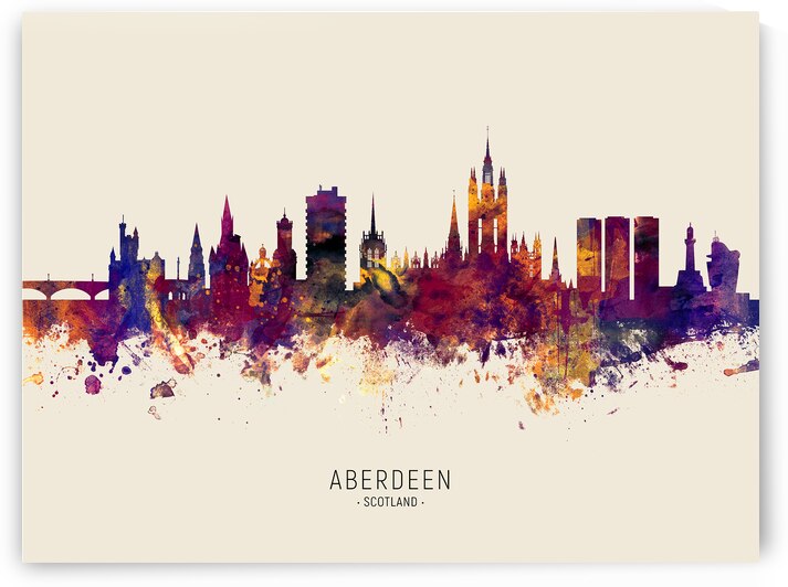 Aberdeen Scotland Skyline by Michael Tompsett