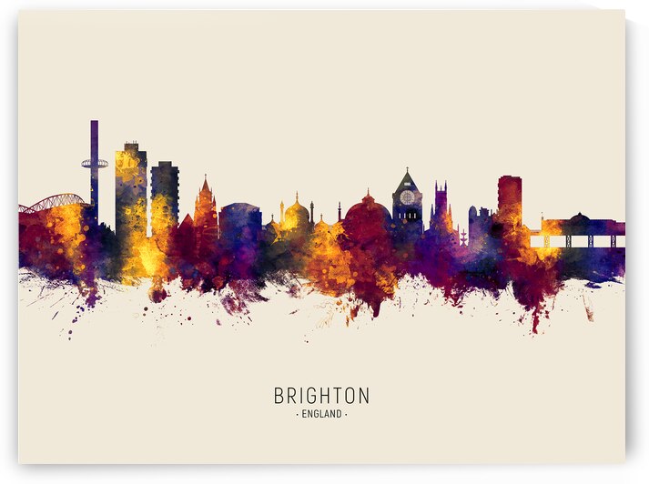 Brighton England Skyline by Michael Tompsett