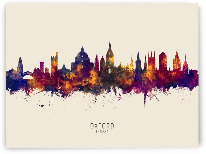 Oxford England Skyline by Michael Tompsett