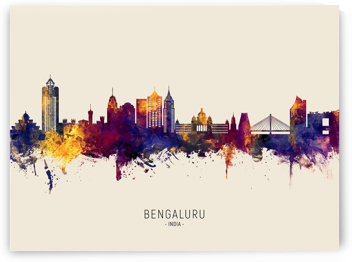 Bengaluru Skyline India Bangalore by Michael Tompsett