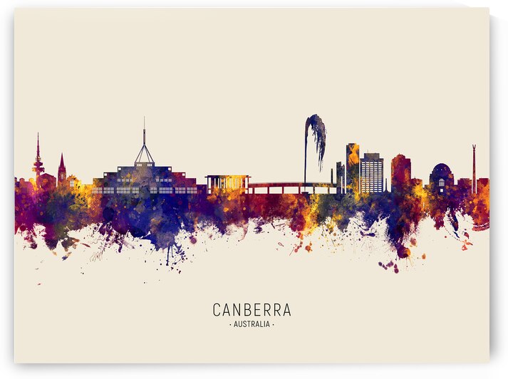 Canberra Australia Skyline by Michael Tompsett