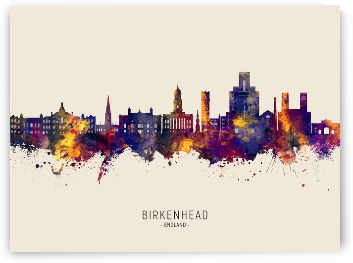 Birkenhead England Skyline by Michael Tompsett