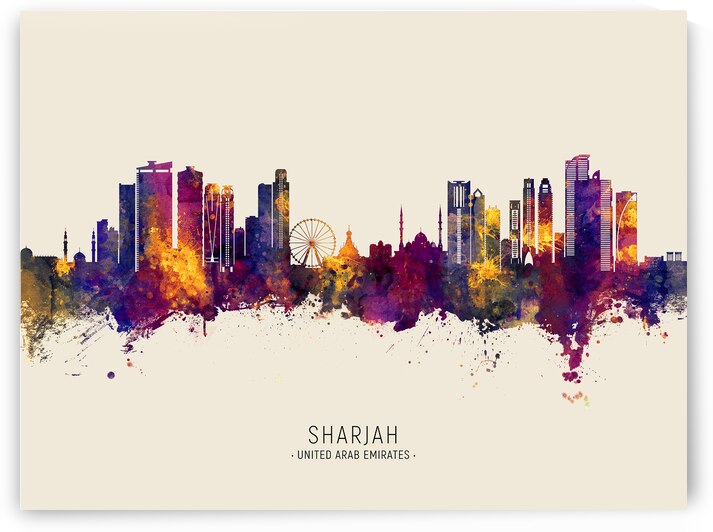 Sharjah Skyline by Michael Tompsett