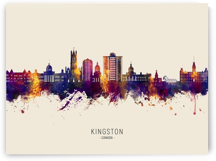 Kingston Canada Skyline by Michael Tompsett