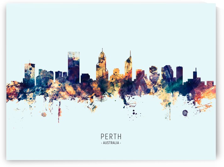 Perth Australia Skyline by Michael Tompsett