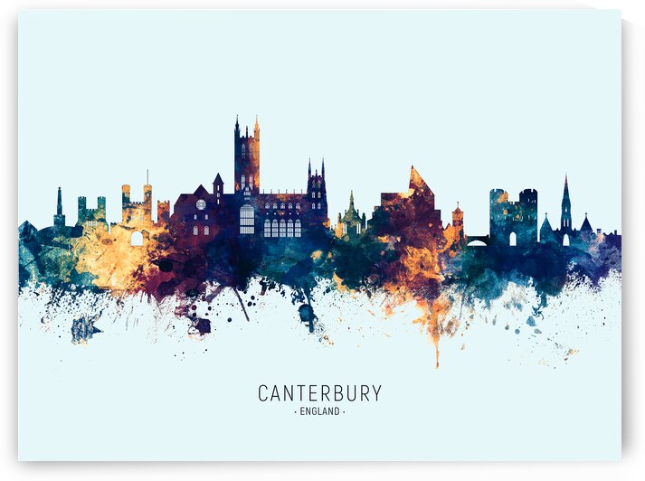 Canterbury England Skyline by Michael Tompsett