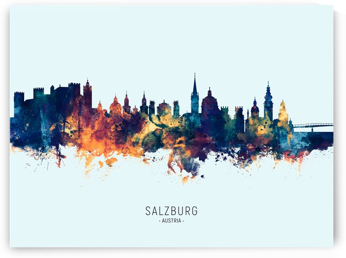 Salzburg Austria Skyline by Michael Tompsett