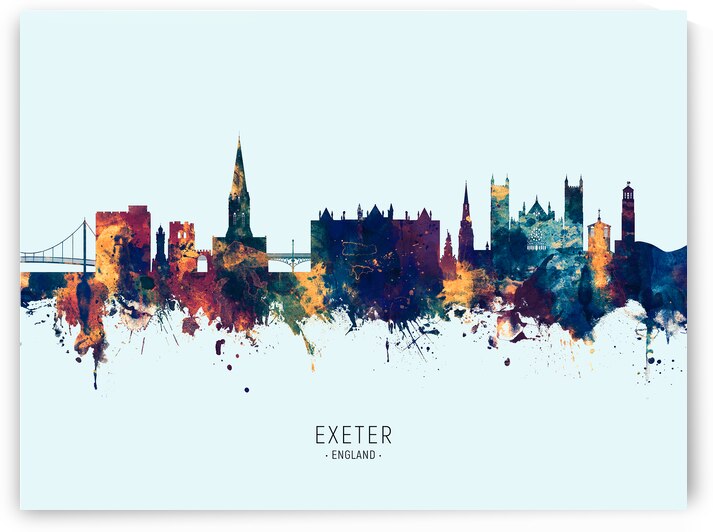 Exeter England Skyline by Michael Tompsett