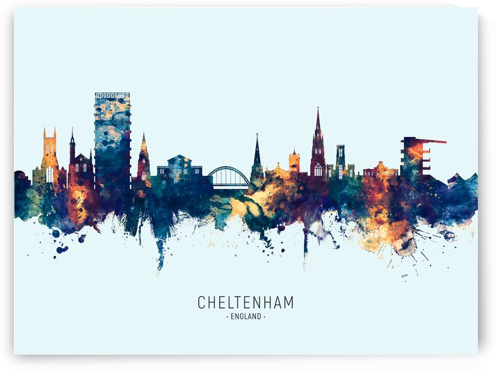 Cheltenham England Skyline by Michael Tompsett
