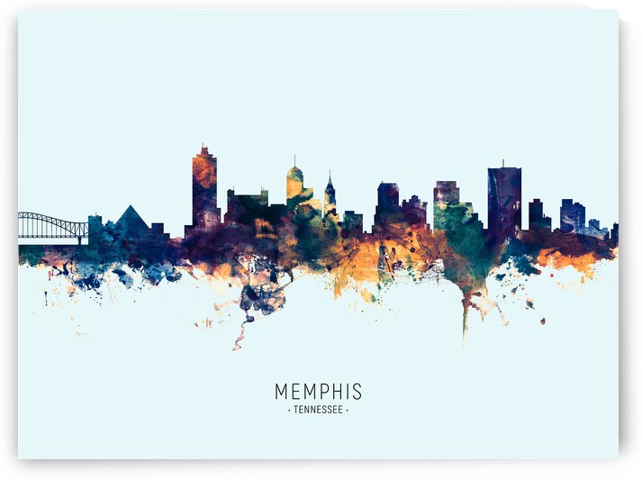 Memphis Tennessee Skyline by Michael Tompsett