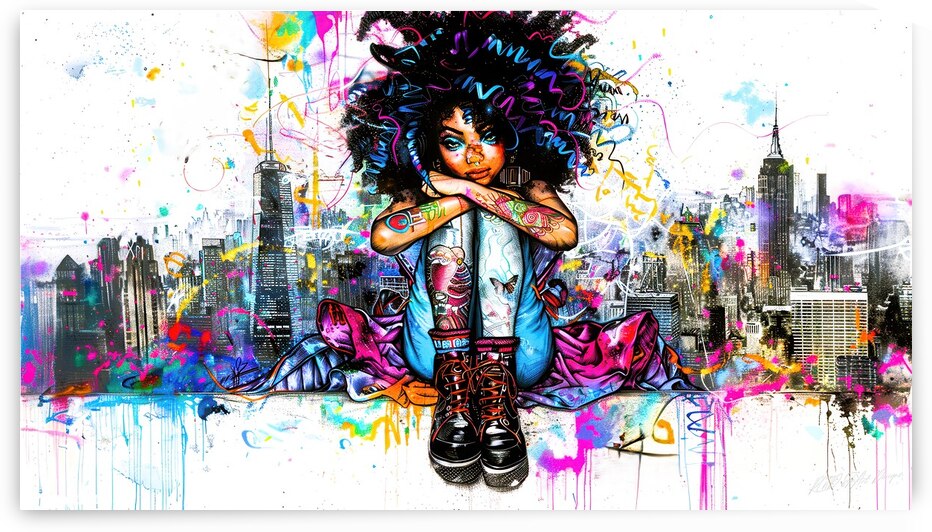 Little Miss Princess - Urban Kid by SykArt Designs