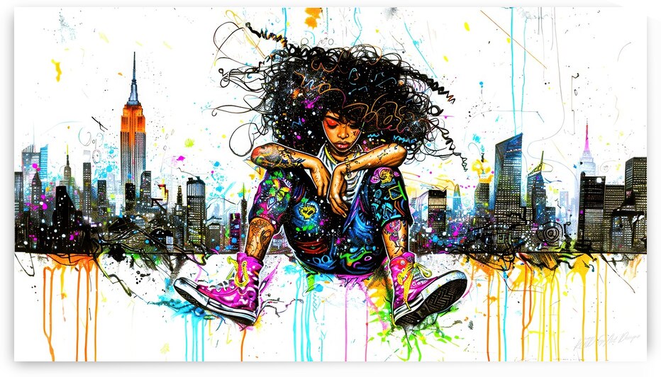 Little Miss Thing - Urban Girl by SykArt Designs