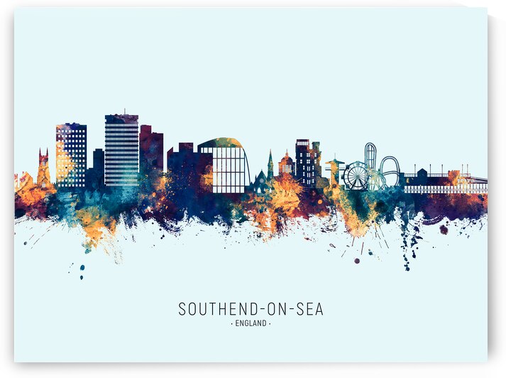 Southend-on-Sea England Skyline by Michael Tompsett