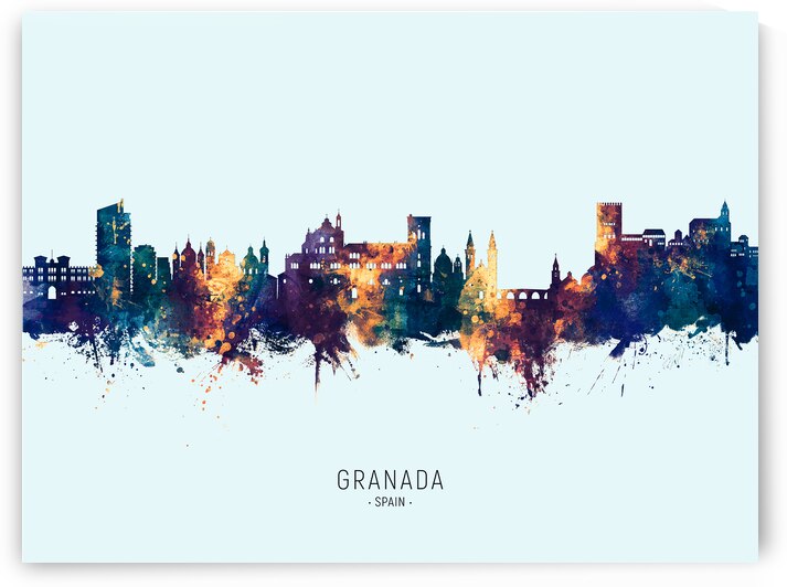 Granada Spain Skyline by Michael Tompsett