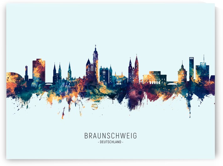 Braunschweig Germany Skyline by Michael Tompsett