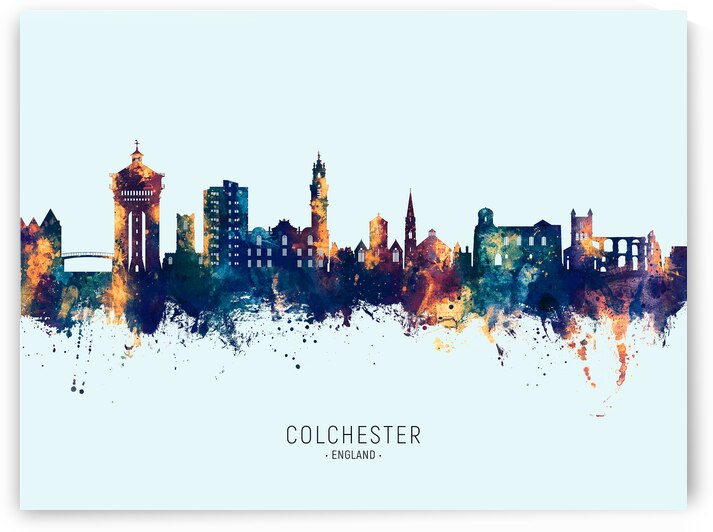 Colchester England Skyline by Michael Tompsett