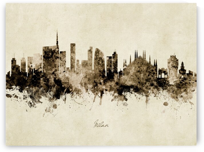 Milan Italy Skyline by Michael Tompsett