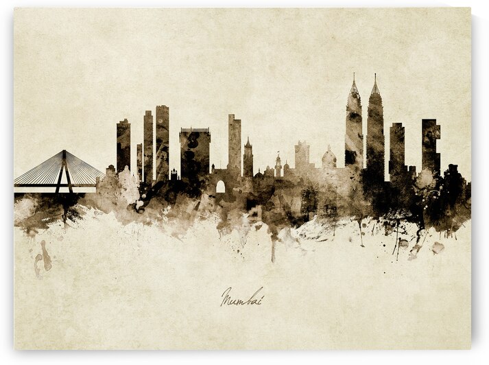 Mumbai Skyline India Bombay by Michael Tompsett