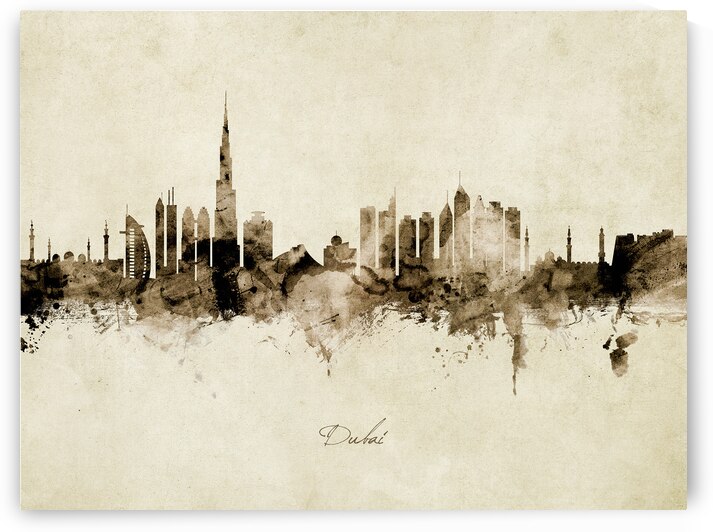 Dubai Skyline by Michael Tompsett