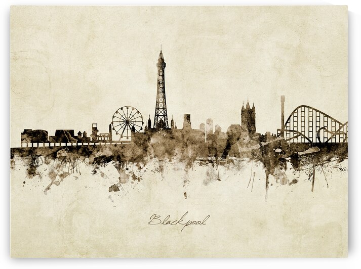 Blackpool England Skyline by Michael Tompsett