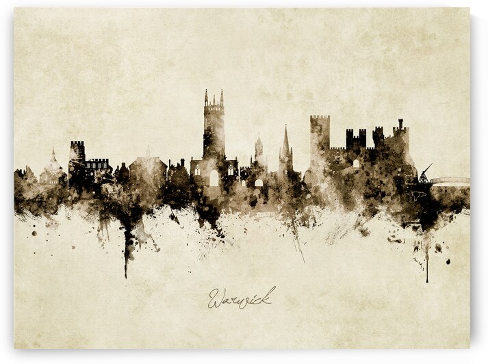 Warwick England Skyline by Michael Tompsett