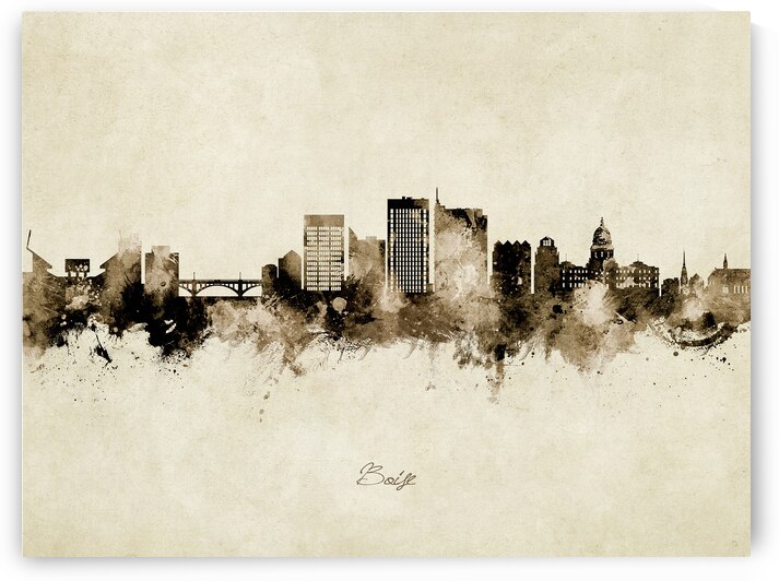 Boise Idaho Skyline by Michael Tompsett