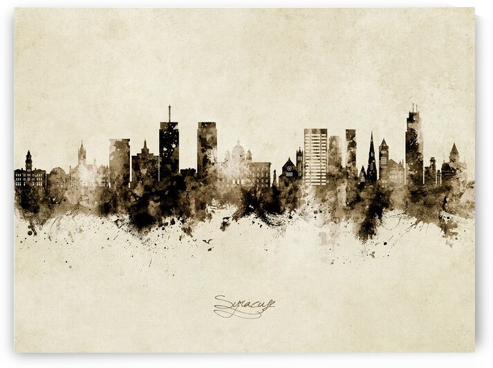 Syracuse New York Skyline by Michael Tompsett