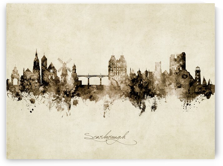 Scarborough England Skyline by Michael Tompsett