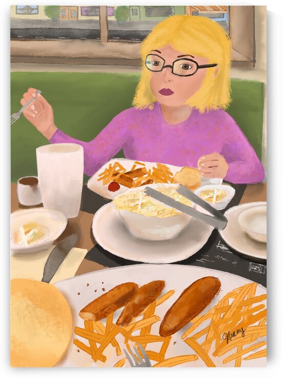 Au restaurant entre amis by KaRay Illustrations